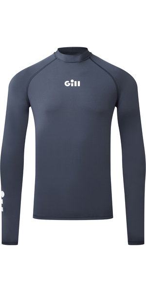 2026 Gill Mens Zenzero Long Sleeve Rash Vest 5109 - Dark Navy
